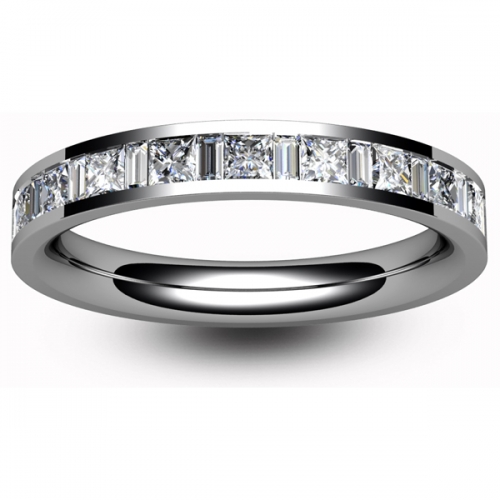 Eternity Ring (TBC6002H) - Half Channel Set - All Metals